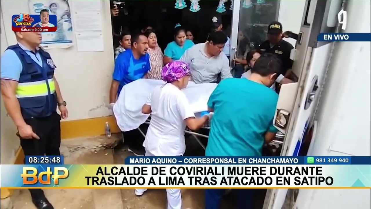 Fallece alcalde de Coviriali tras atentado a balazos en Satipo: murió camino a hospital en Lima