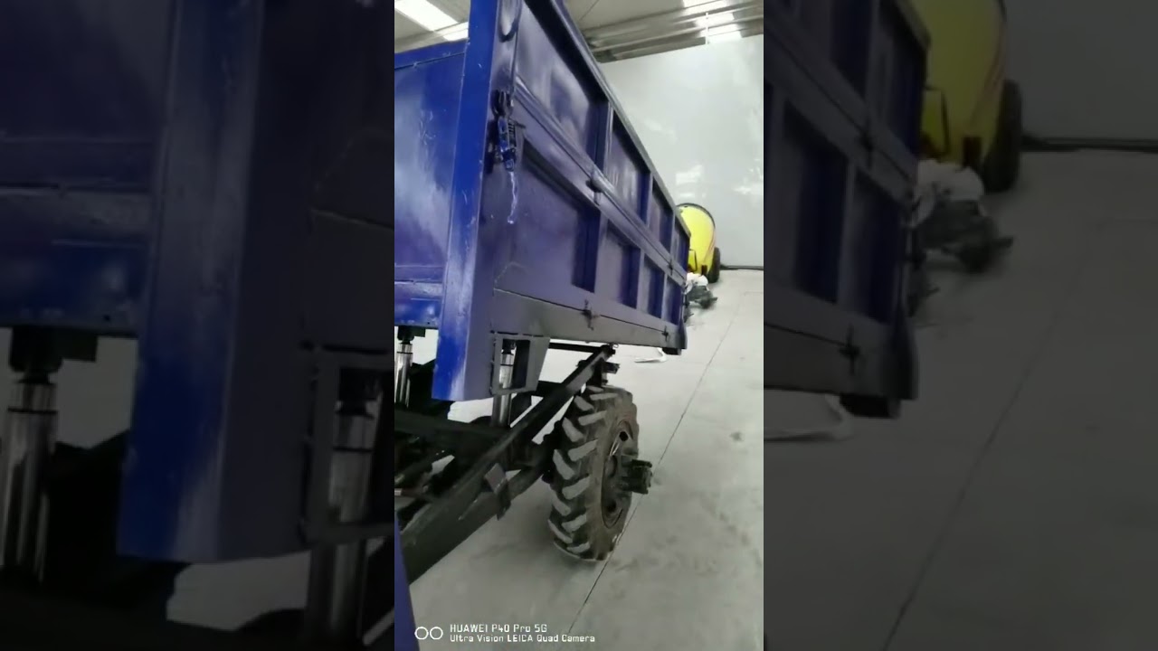 2 wheels walking tractor with trailer 4 WD driven