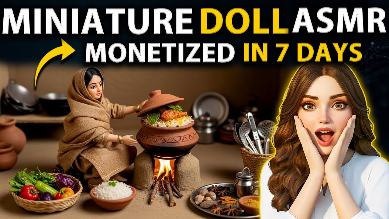 Miniature Doll ASMR video kaise banaye | 100% Monetizable