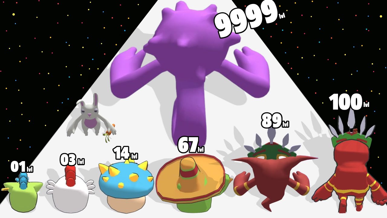 Monster Run Evolution 3D - Level Up Monster Max Level Gameplay (New Update)