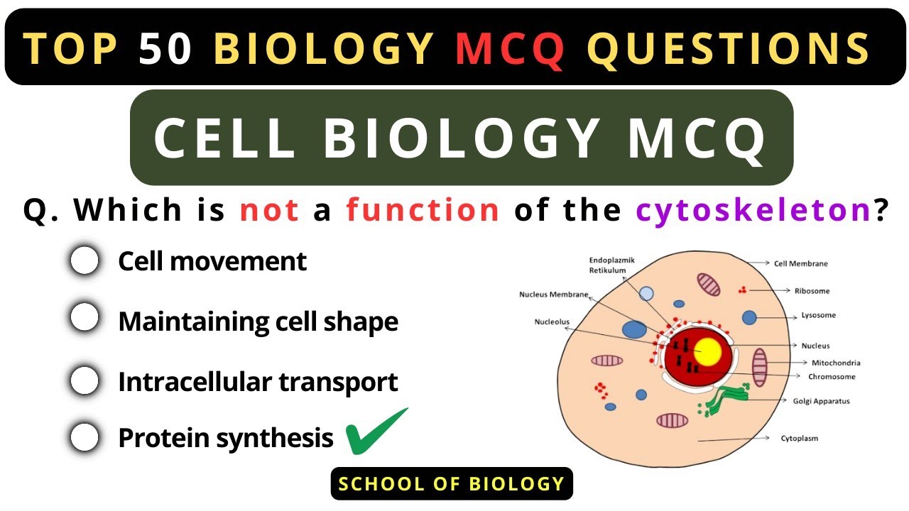 Top 50 Cell Biology MCQ | Class 11 NEET MCQ | Competitive Exams MCQ 2025