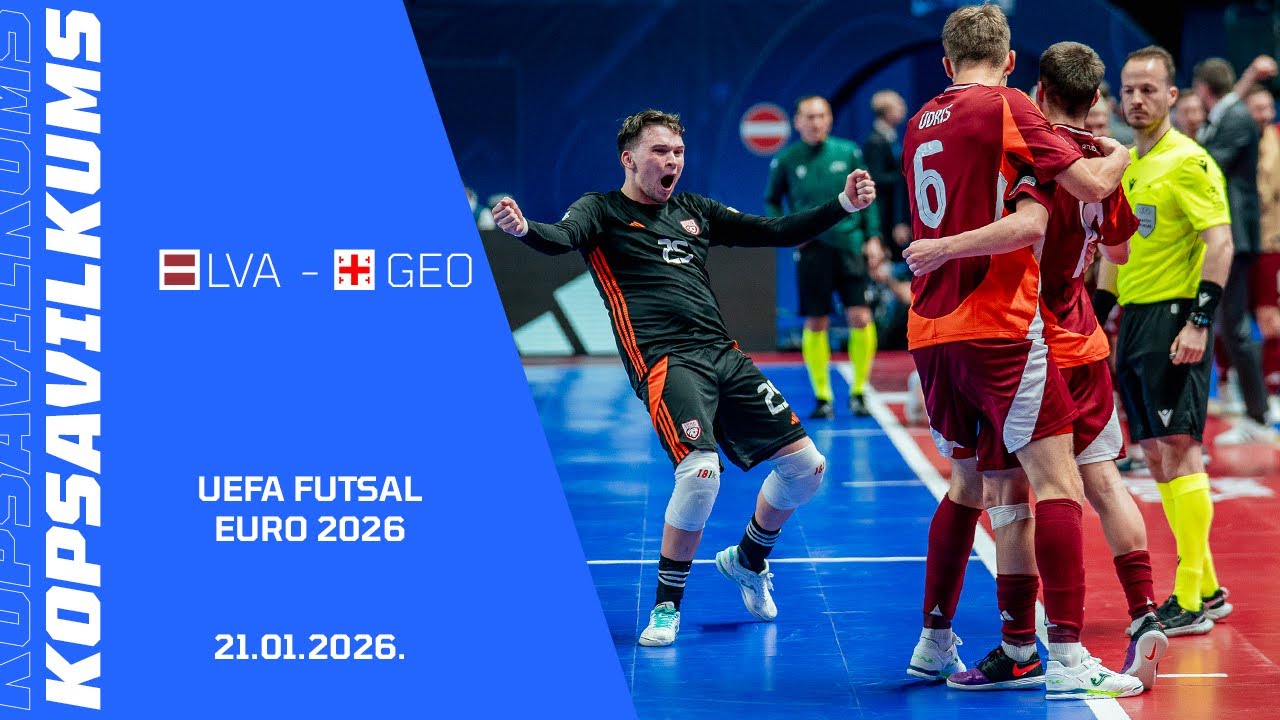 Futsal Euro 2026 | Latvija - Gruzija, 21.01.2026. | Vārtu guvumi