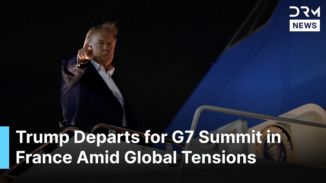 BREAKING: Trump Departs for G7 Summit in France Amid Global Tensions | AC1B