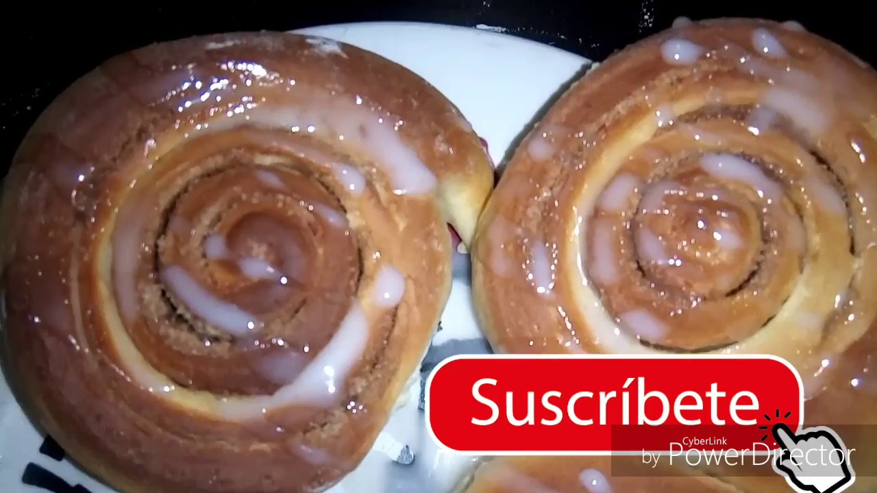 Roles de canela en horno eléctrico