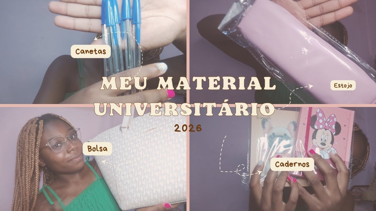 TOUR PELO MEU MATERIAL UNIVERSITÁRIO 2026 📚🎓