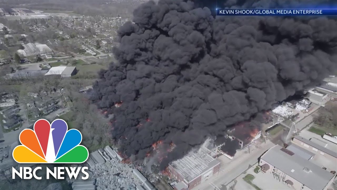 Toxic Indiana plant fire forces more than 1,500 residents to evacuate