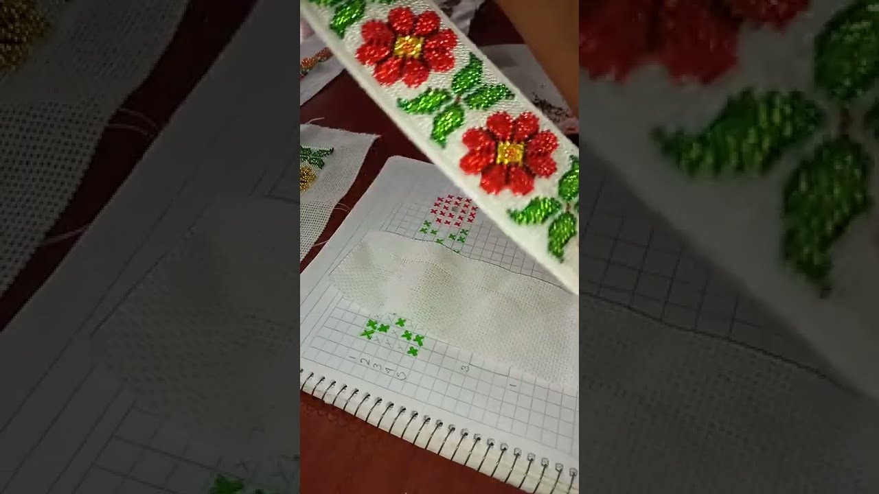 bordar chaquiras en tela cuadrille