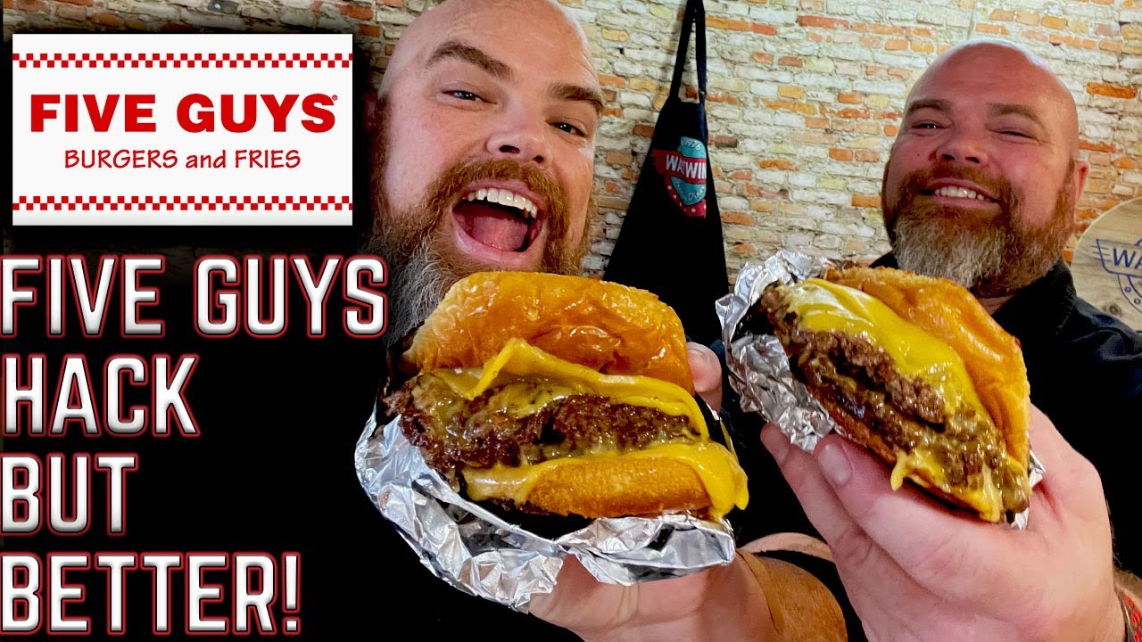 BETTER THAN FIVE GUYS HACK? GRILLED CHEESE PATTY MELT ON THE GRIDDLE! FIVE GUYS COPY CAT RECIPE