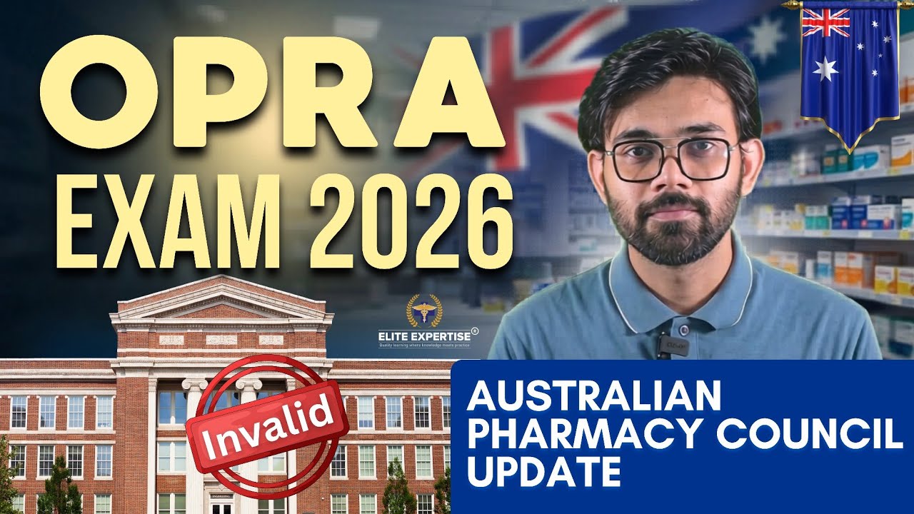 OPRA EXAM Australia BIG UPDATE 2026 🔥 | Australian Pharmacy Council New Update for All Pharmacist