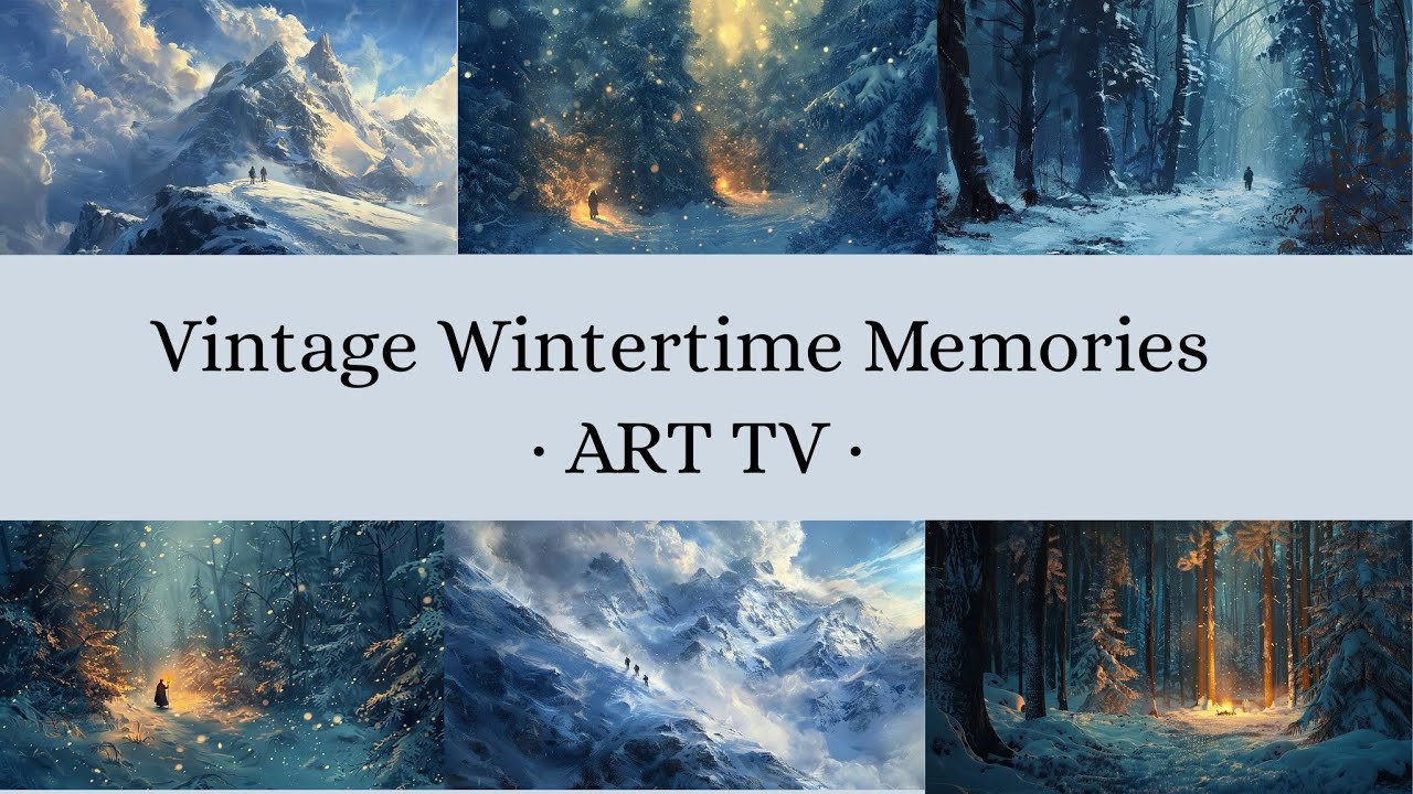 Vintage Christmas Ambience 🎄 Relaxing TV Art & Cozy Background Music