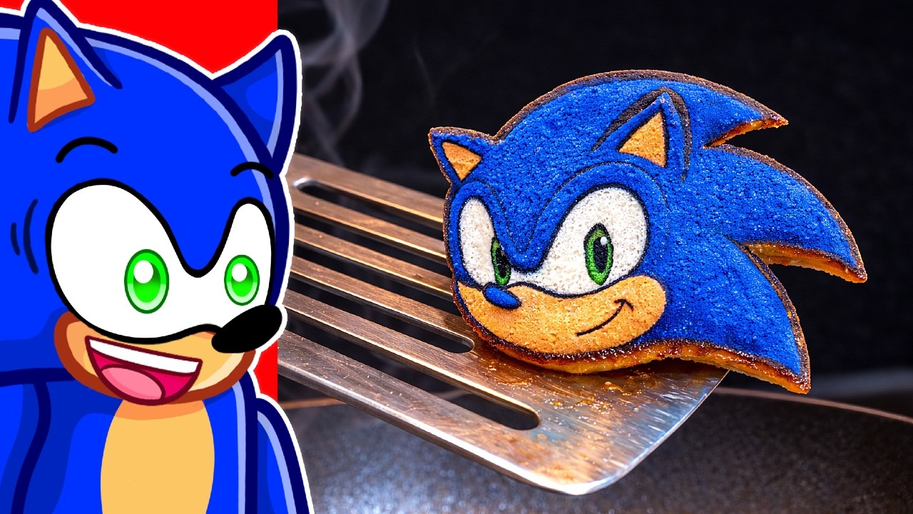Reacting To SONIC PANCAKE ART!