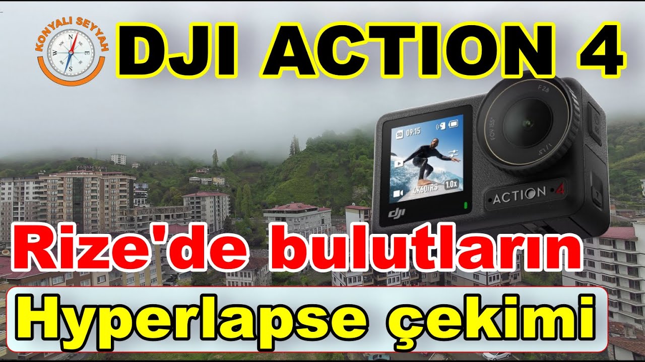 DJI ACTION 4 İle   Hyperlapse çekimi / Rize'de bulutların Dji Action 4 ile Hyperlapse modunda çekimi
