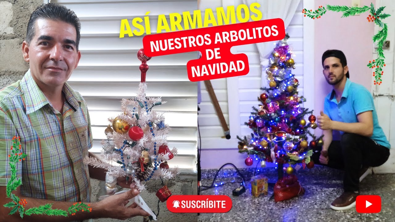 NAVIDAD en Cuba.  Así armamos nuestros arbolitos de navidad/ Viviendo en Cuba @VíveloconAriel
