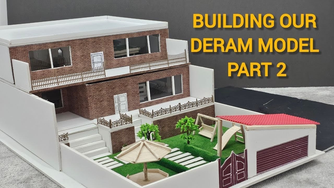 Building a Two _story Dream House Model | Part 2 Garden & Outdoor Details 