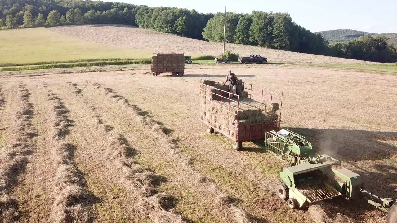 square baling hay 2020
