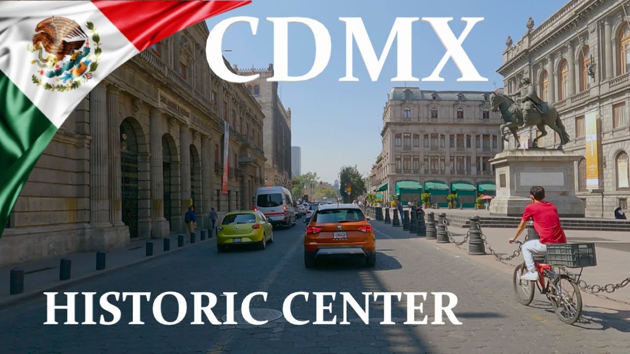 АВТОМОБИЛЬ в МЕХИКО (CDMX), Исторический центр, МЕКСИКА I 4K 60 кадров в секунду
