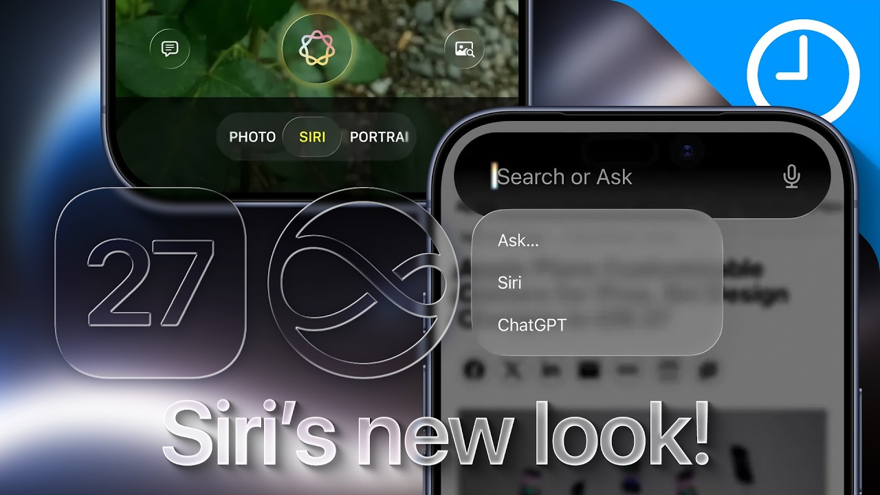 Утечка iOS 27 раскрыла самый масштабный редизайн Siri от Apple в истории