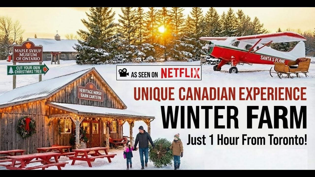 Experience Netflix's Real-Life Christmas Tree Farm | Maple Syrup Museum of Ontario🇨🇦
