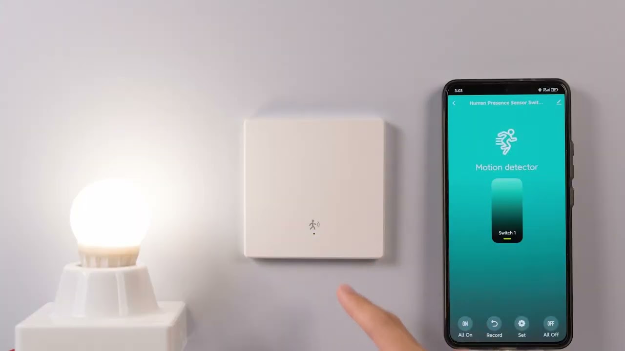Smart Human Presence Sensor Switch | European Style Wall Switch for Smarter Living