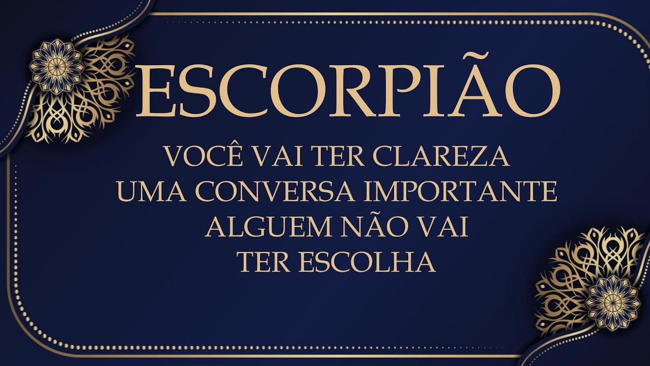 🔮ESCORPIÃO🔮LIBERTAÇÃO DE UM KARMA DE INFANCIA