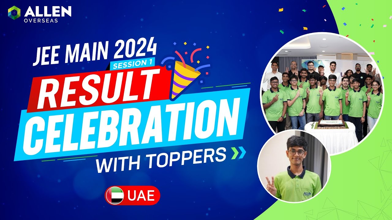 Toppers Felicitation at ALLEN Overseas, UAE🇦🇪| JEE Mains 2024 Result Celebration #allen #jeemain2024