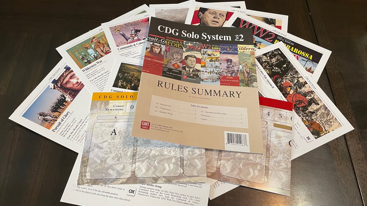 CDG Solo System Pack #2 (GMT) - Unbagging and Overview