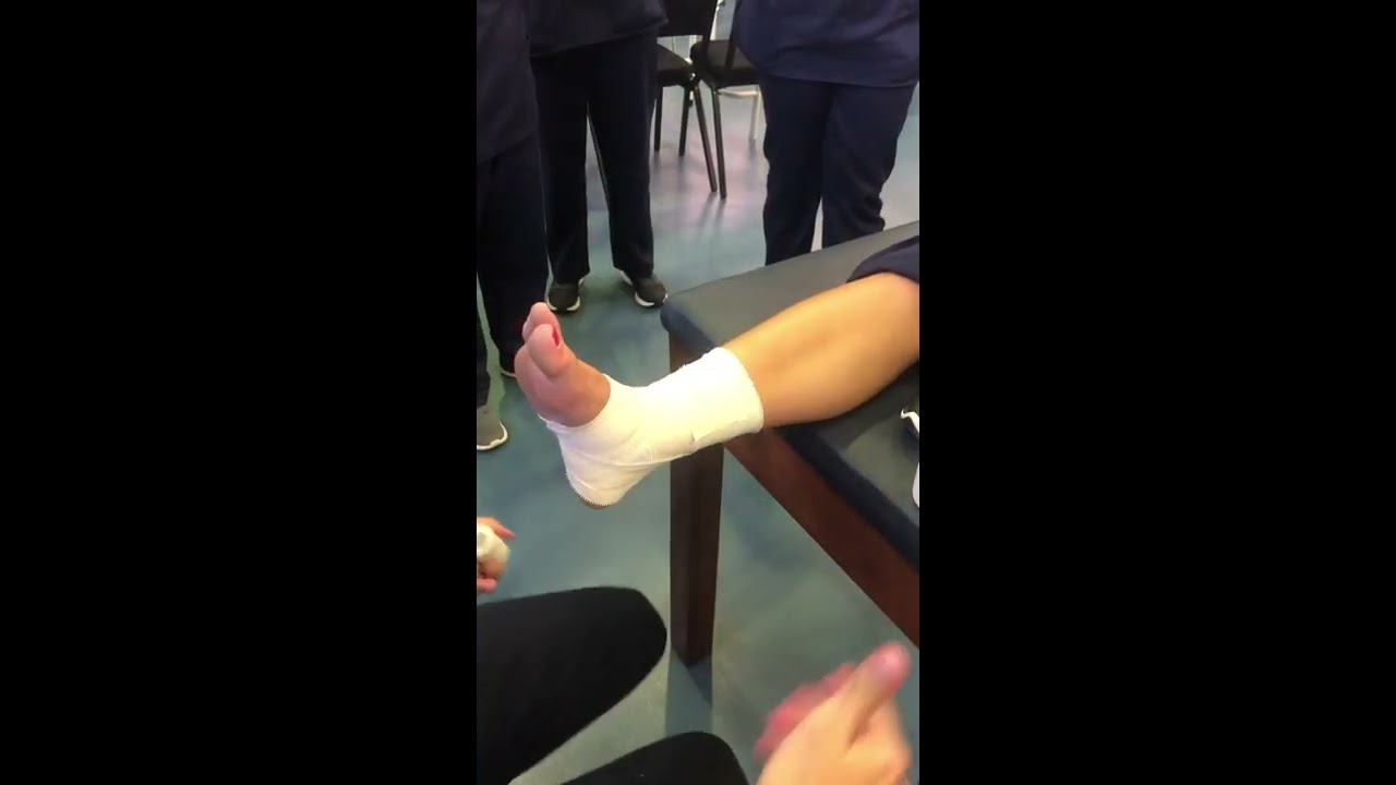 Strapping: Ankle medial deltoid ligament
