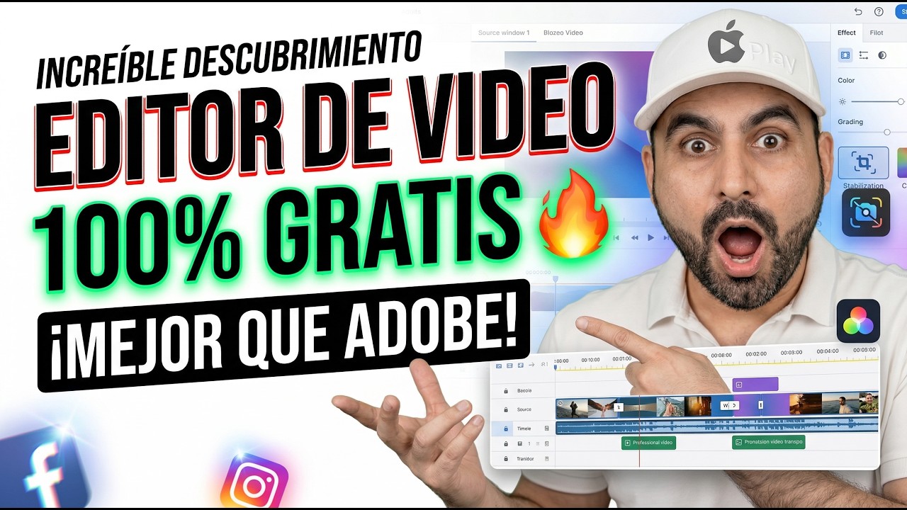 El mejor editor de videos online gratis para Facebook e Instagram (formato vertical)