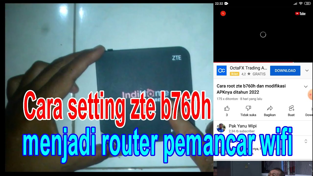 Keren abis..... beginilah cara setting STb ZTE B760H untuk dijadikan pemancar wifi