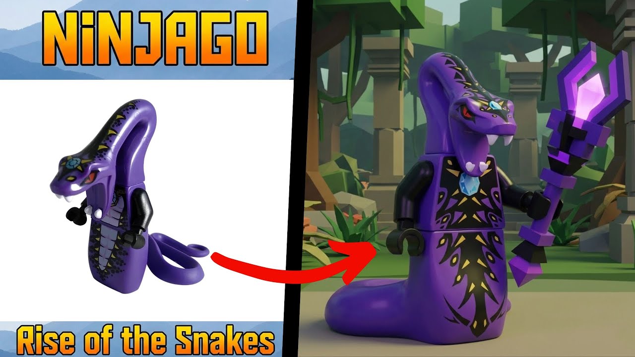 What if Lego NINJAGO: Rise of the Snakes Characters TRANSFORMED into Roblox? | Comparison