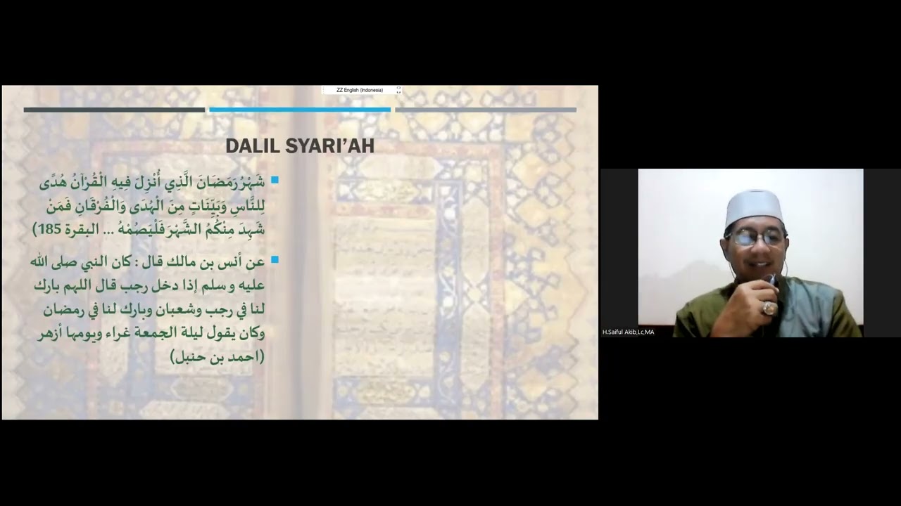 Kajian virtual HKI Rindu Ramadhan Saiful Akib