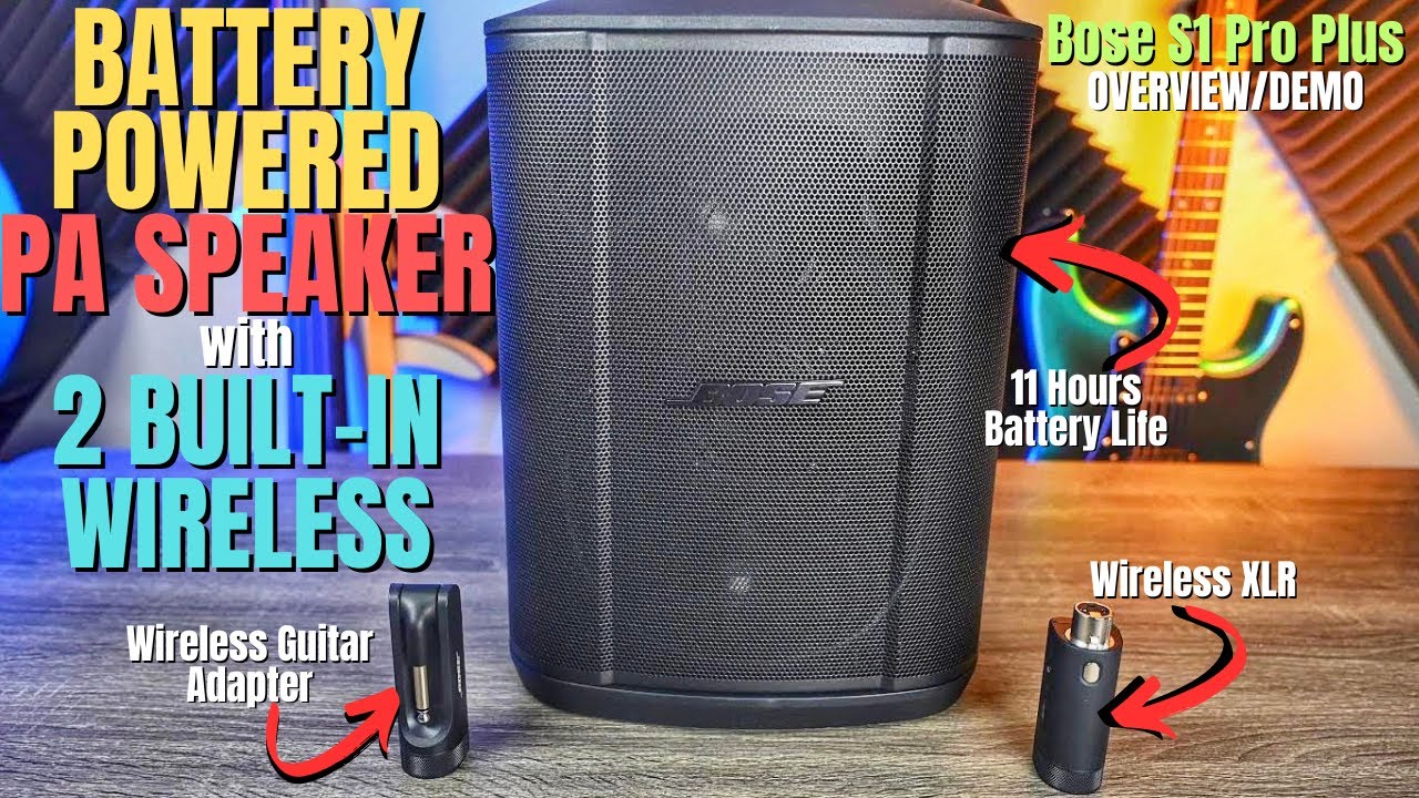 BATTERY-POWERED PA Speaker with BUILT-IN WIRELESS - Bose S1 Pro Plus