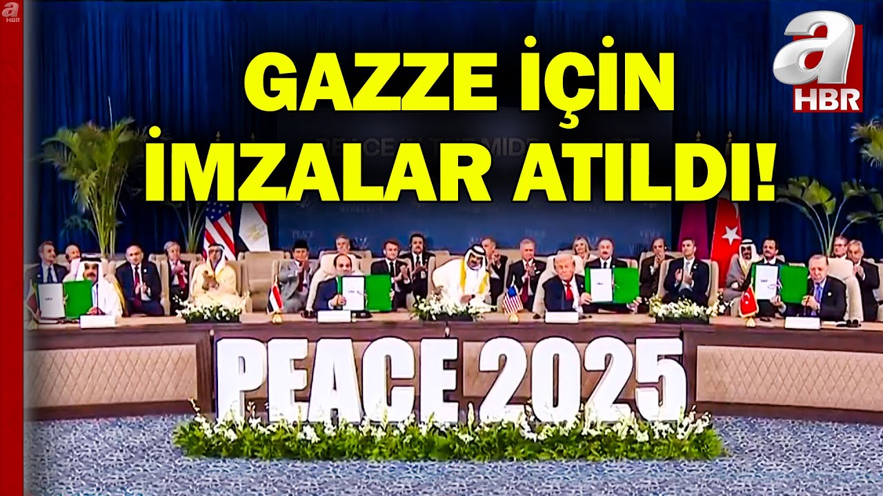 Gazze için tarihi imzalar atıldı! Trump'tan Başkan Erdoğan'a özel teşekkür | A Haber