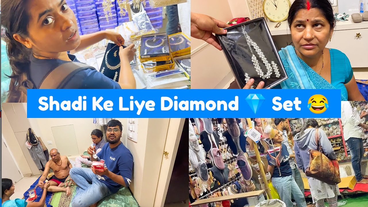 Shadi ke Liye Liya Diamond Set 😍