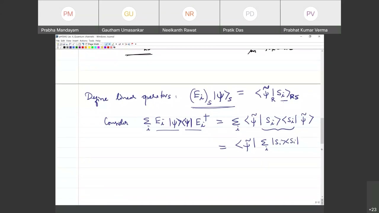 QEC and Quantum Information Theory: Lecture 4 Quantum Channels - I