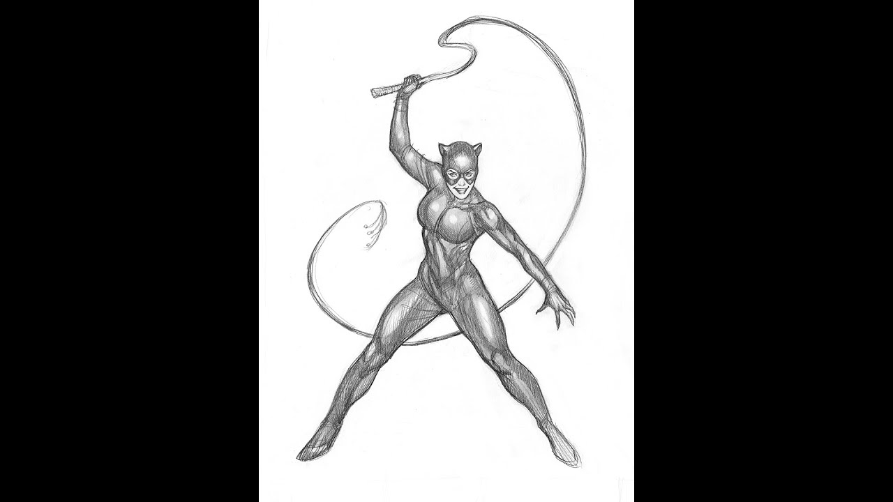 Frank Cho Drawing Demo - Catwoman with her Whip