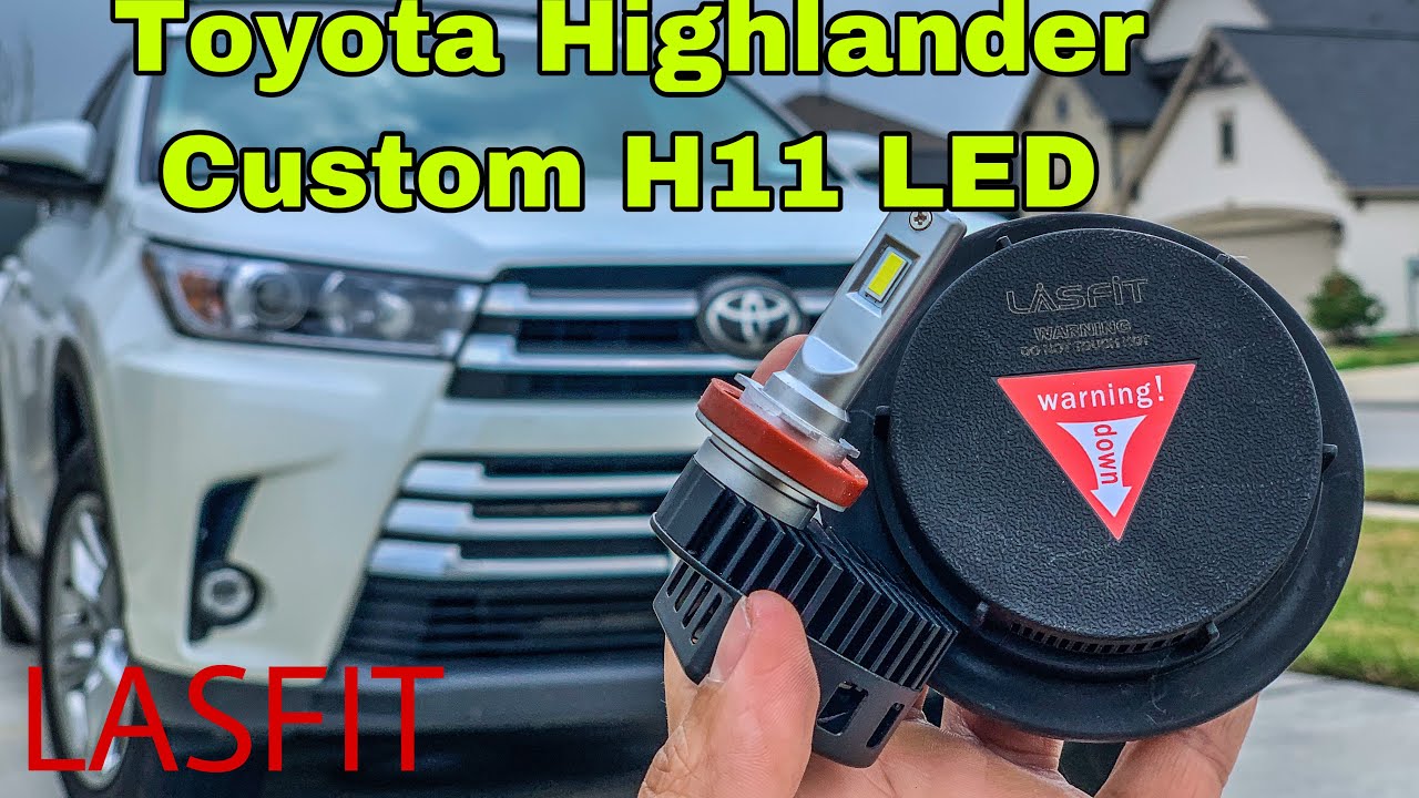 Лампа LASFIT H11 для фар Toyota Highlander 2017-2019, Toyota 4Runner 2014-2020. Toyota Kluger.