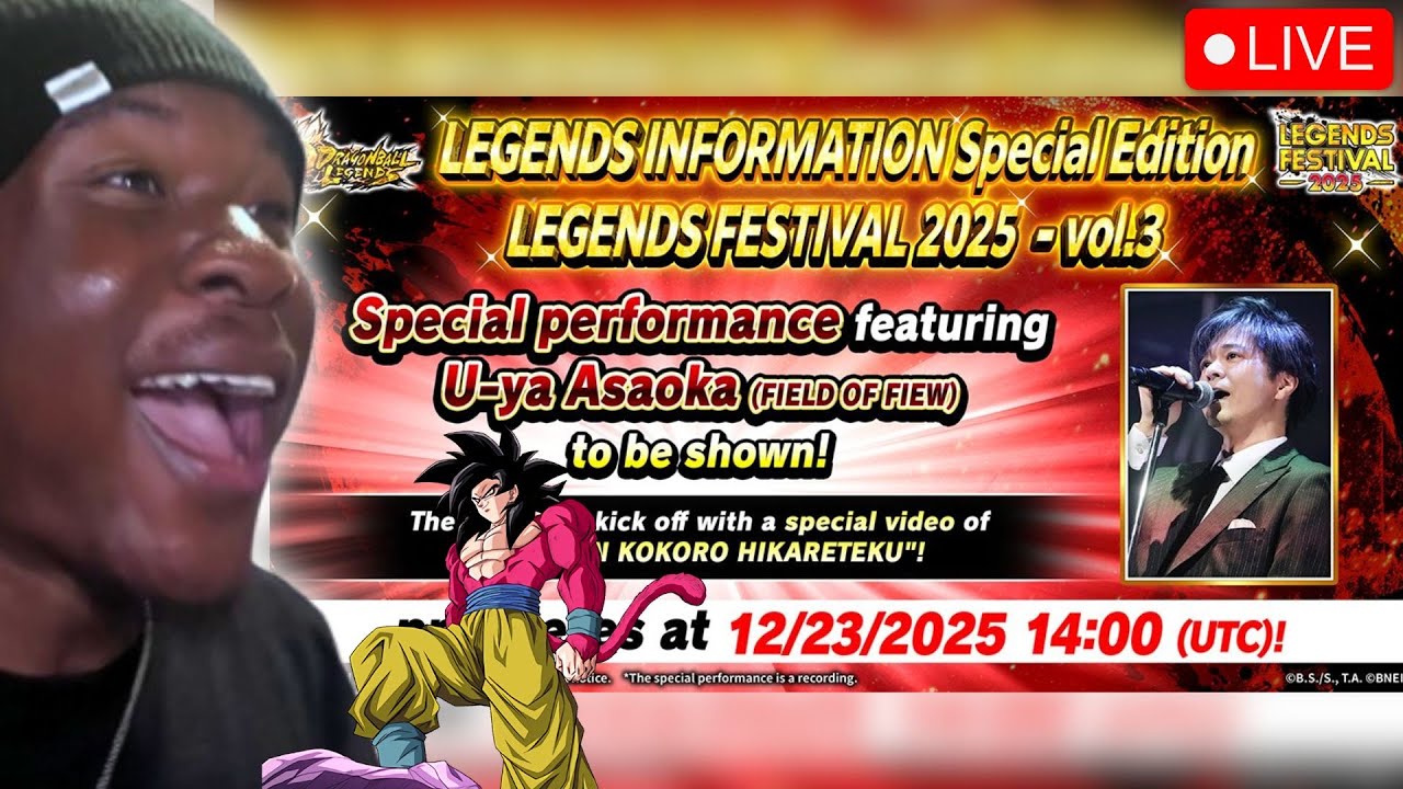🔴LEGENDS FEST PT.3 REVEALS REACTION! ULTRA SSJ4 GOKU INCOMING! (DRAGON BALL LEGENDS)