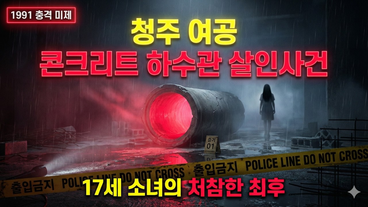 [충격 실화]1991 청주 여공 콘크리트 하수관 살인사건 | 17세 소녀의 처참한 최후