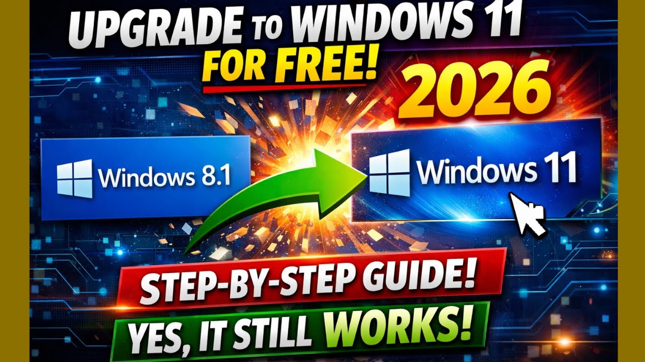 Как бесплатно обновить Windows 8.1 до Windows 11 в 2026 году (пошаговая инструкция) (Да, это всё ...