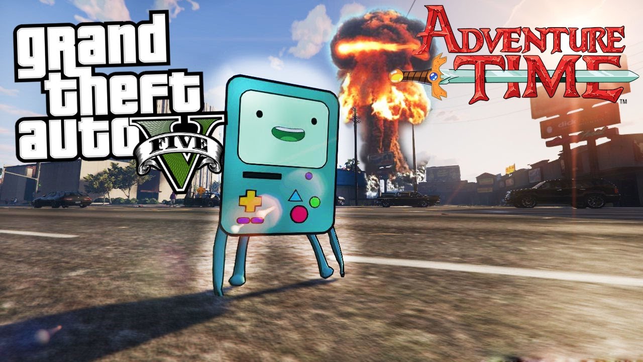BMO SU GTA 5 - ADVENTURE TIME MOD - ITA - Wolf89xx