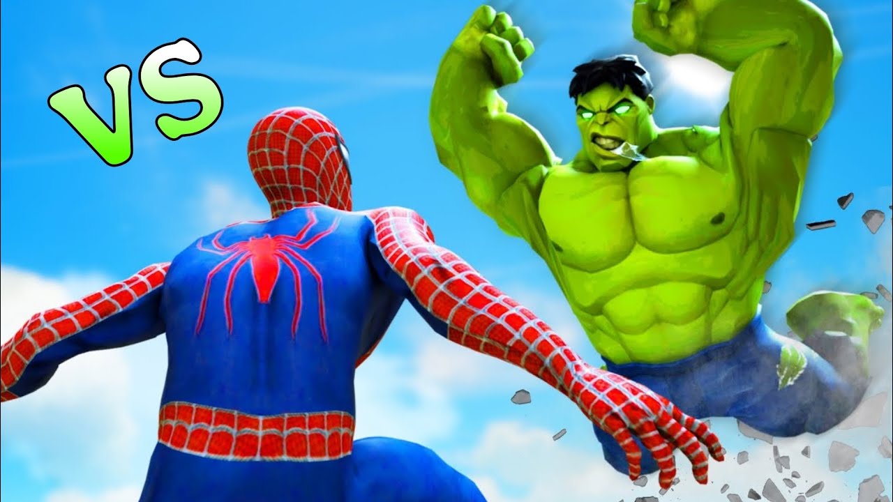 Spider-man & Hulk & Ghost Rider defend city from Veinburn | hulk vs spider man cartoon video 