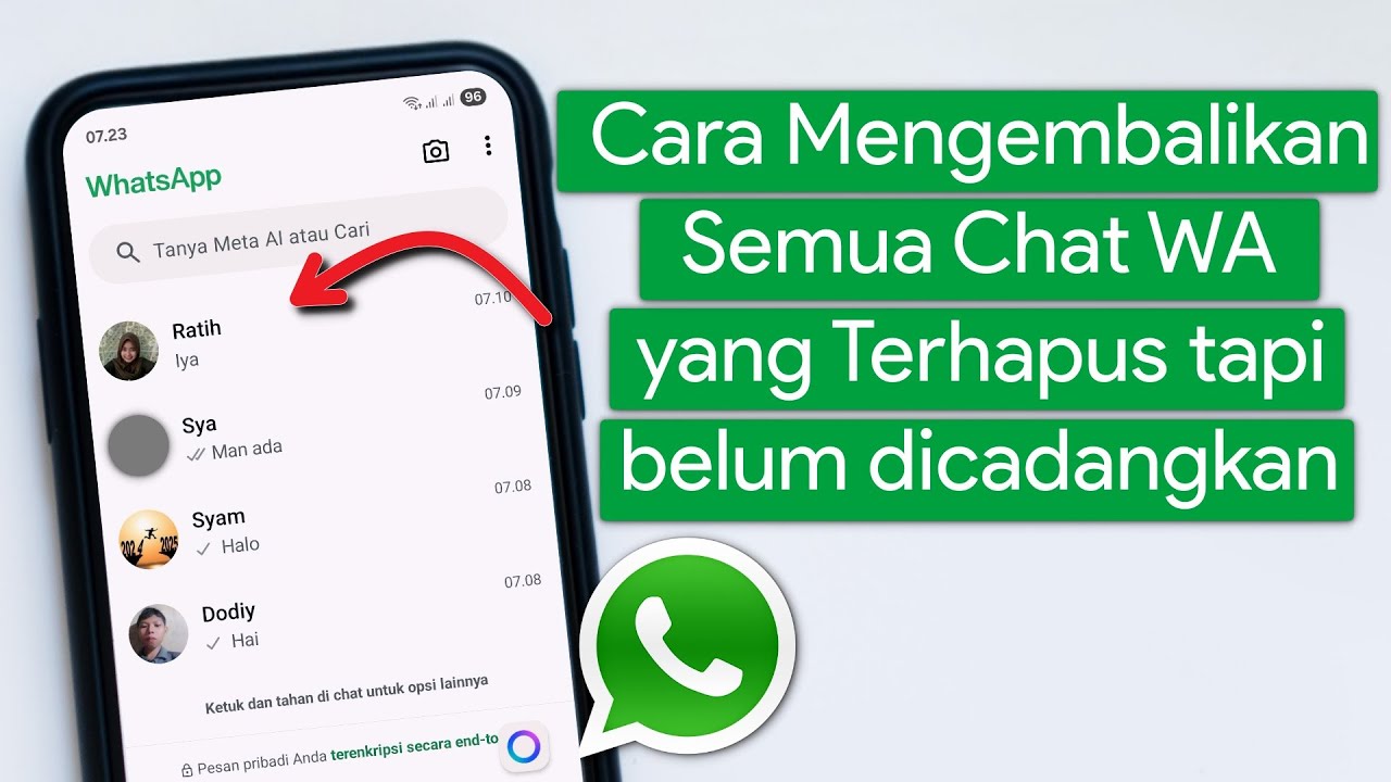 Cara Mengembalikan Chat WA yang Terhapus Permanen tapi belum Dicadangkan