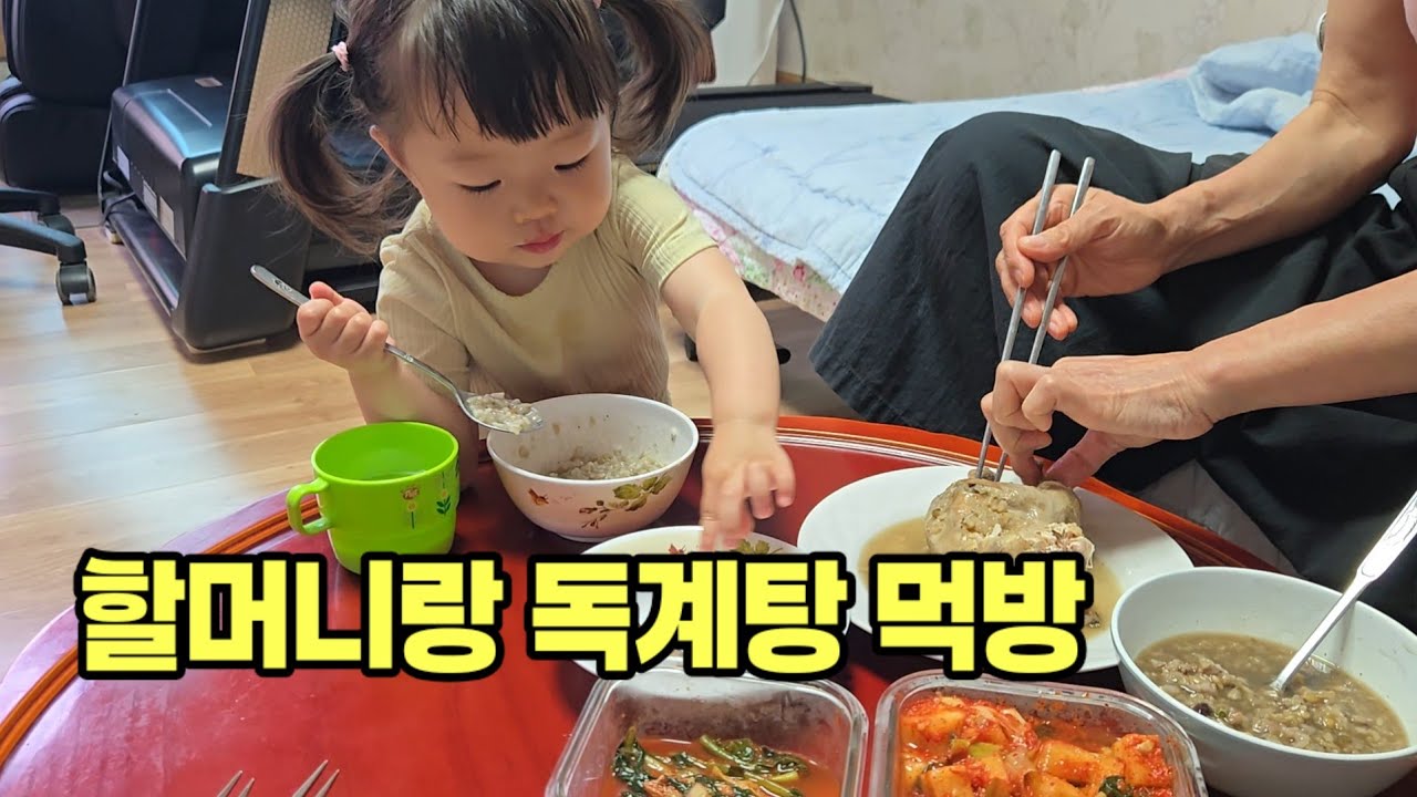 할머니한테 몸보신 갖다 드리러가기 #독계탕 #삼계탕