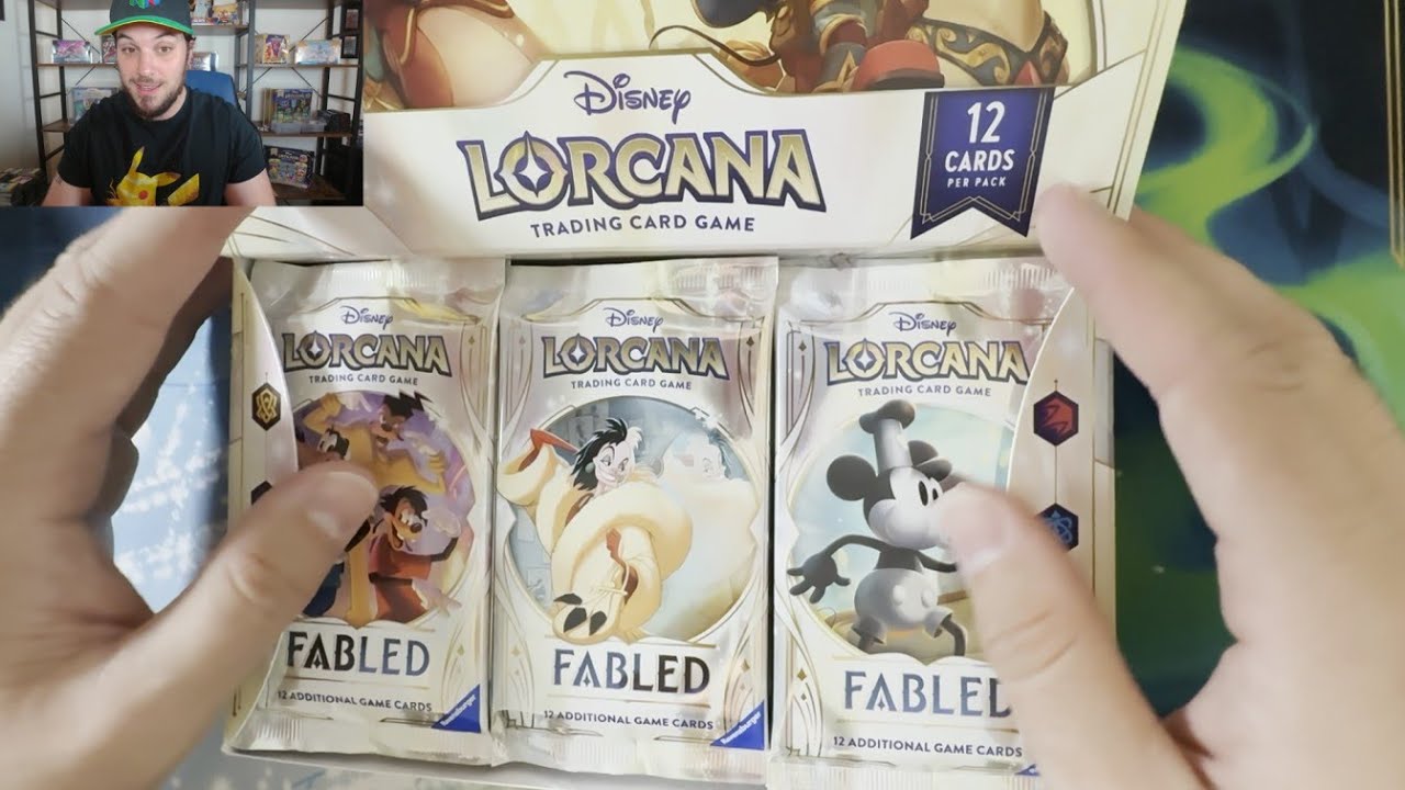 Открытие коробки с бустерами Lorcana Fabled, набор чемпионских призов!!!