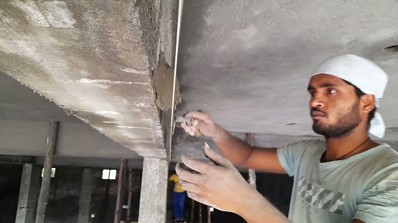 How to plaster different beams in the same line?