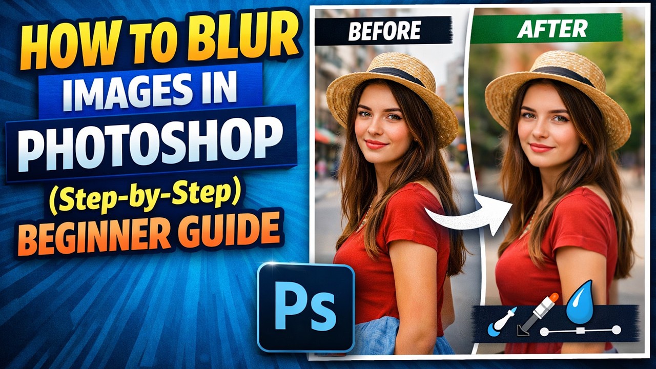 How to Blur Images in Photoshop (Step-by-Step Beginner Guide)