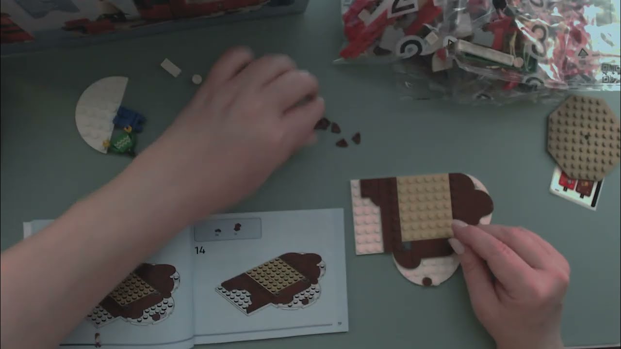 😴 ASMR LEGO Hot Chocolate Stand build with soft talking and low light for relaxation
