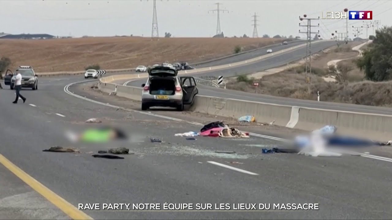 Attaque par le Hamas d'une rave party en Israël, notre équipe sur les lieux du massacre