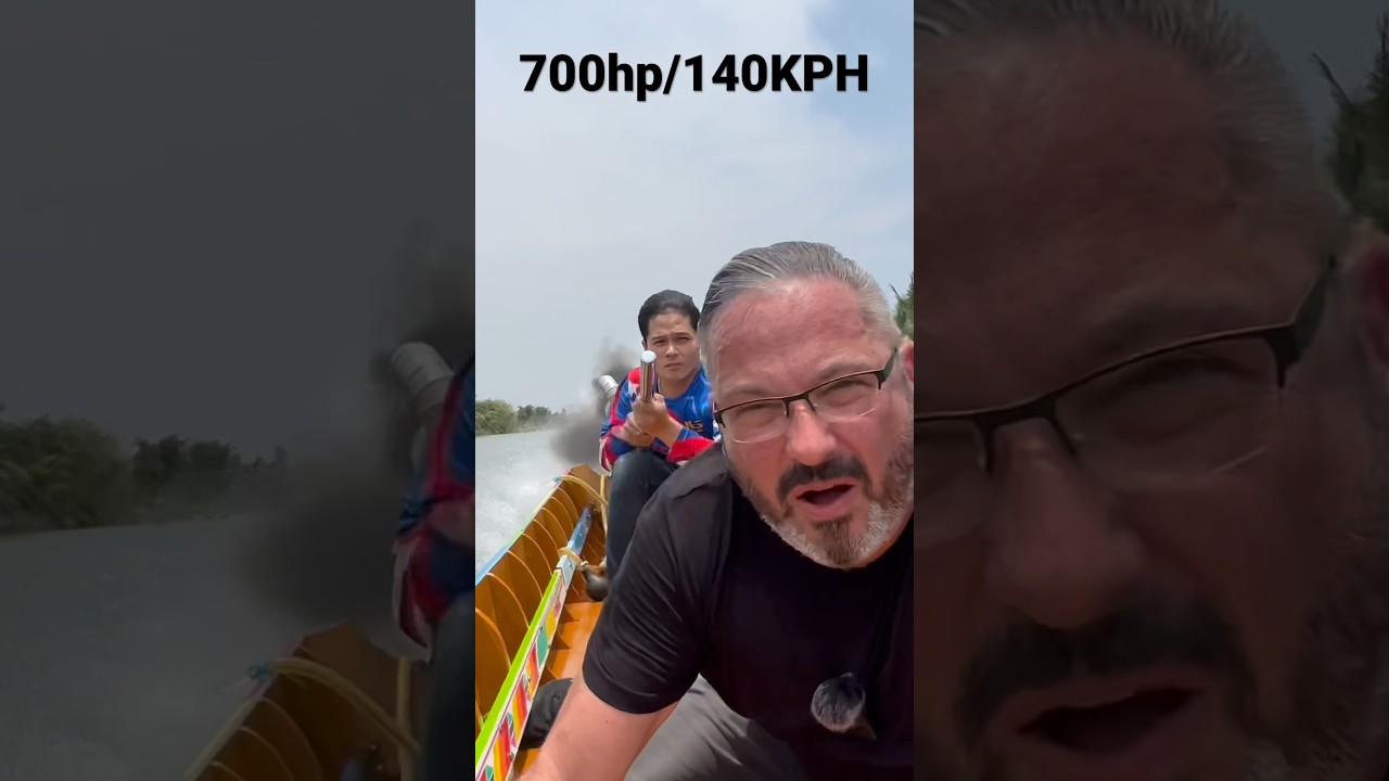 Гонки на тайских длиннохвостых лодках мощностью 700 л.с. 